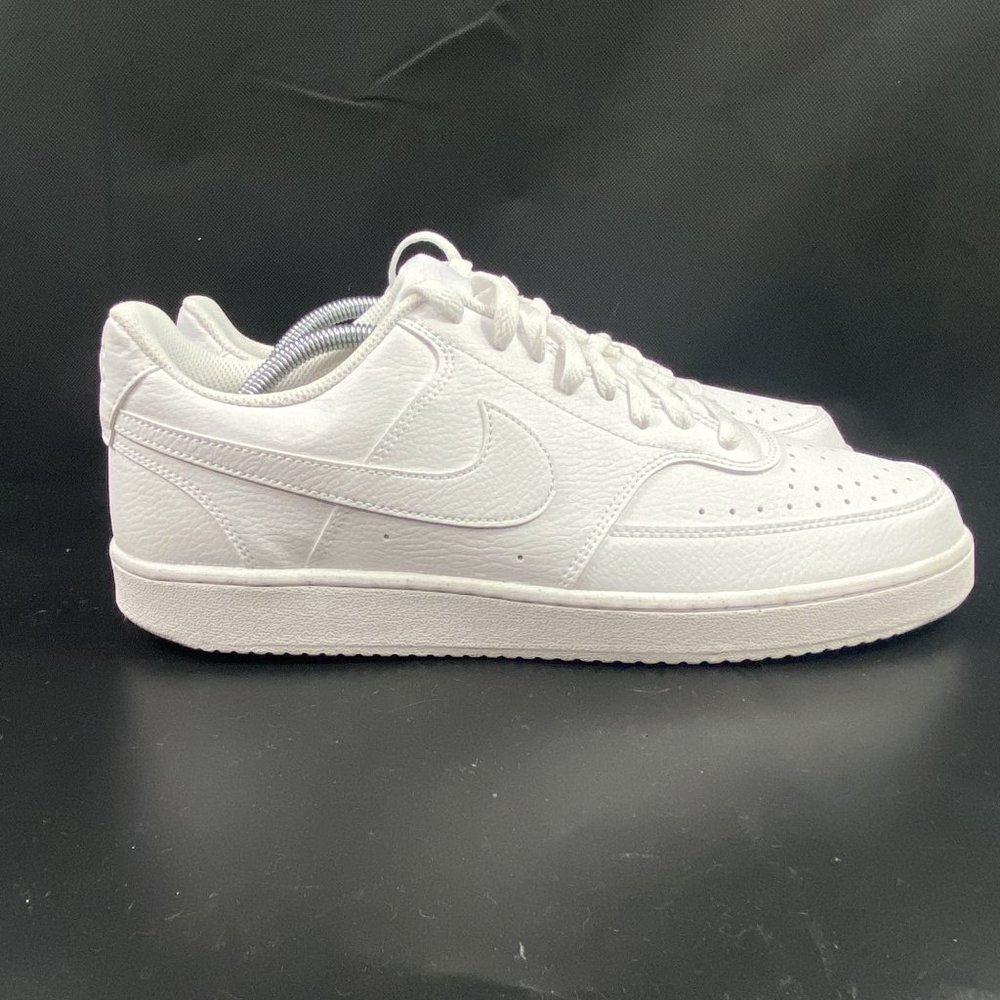 Nike Mens Court Vision Low Next Nature in White/White Size. 11.5  DH2987-100